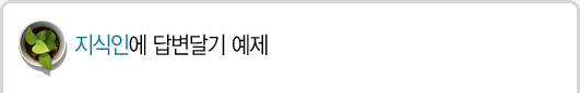 지식인에 답변달기 예제